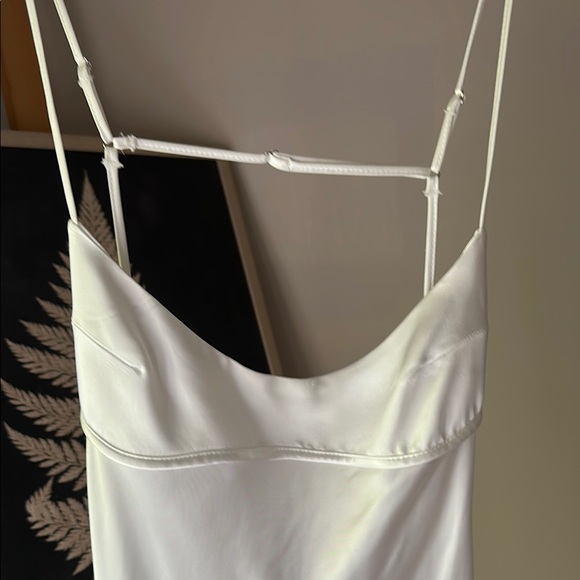 NWT Zara White Slip Dress Size S - Picture 3 of 5
